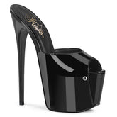 Pleaser Jubilant 01 Black Patent Platform Shoes